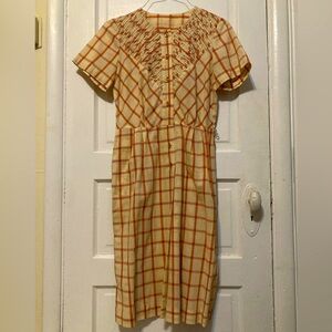 50s Vintage Midi Dress // Lucille Ball Style // Rockabilly Classy Pin-Up Dress